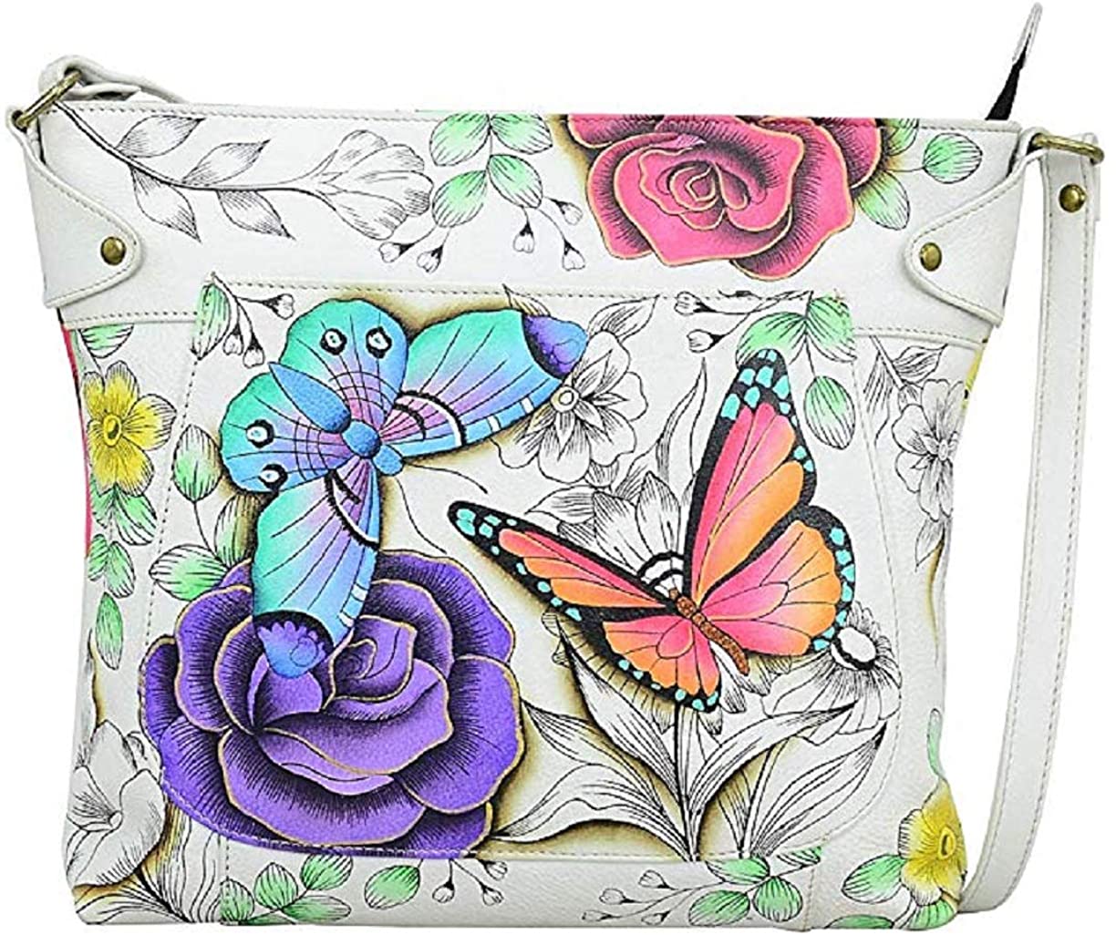Price:$119.42    Anna by Anuschka Convertible Tote Bag-Leather, Floral Paradise  Clothing