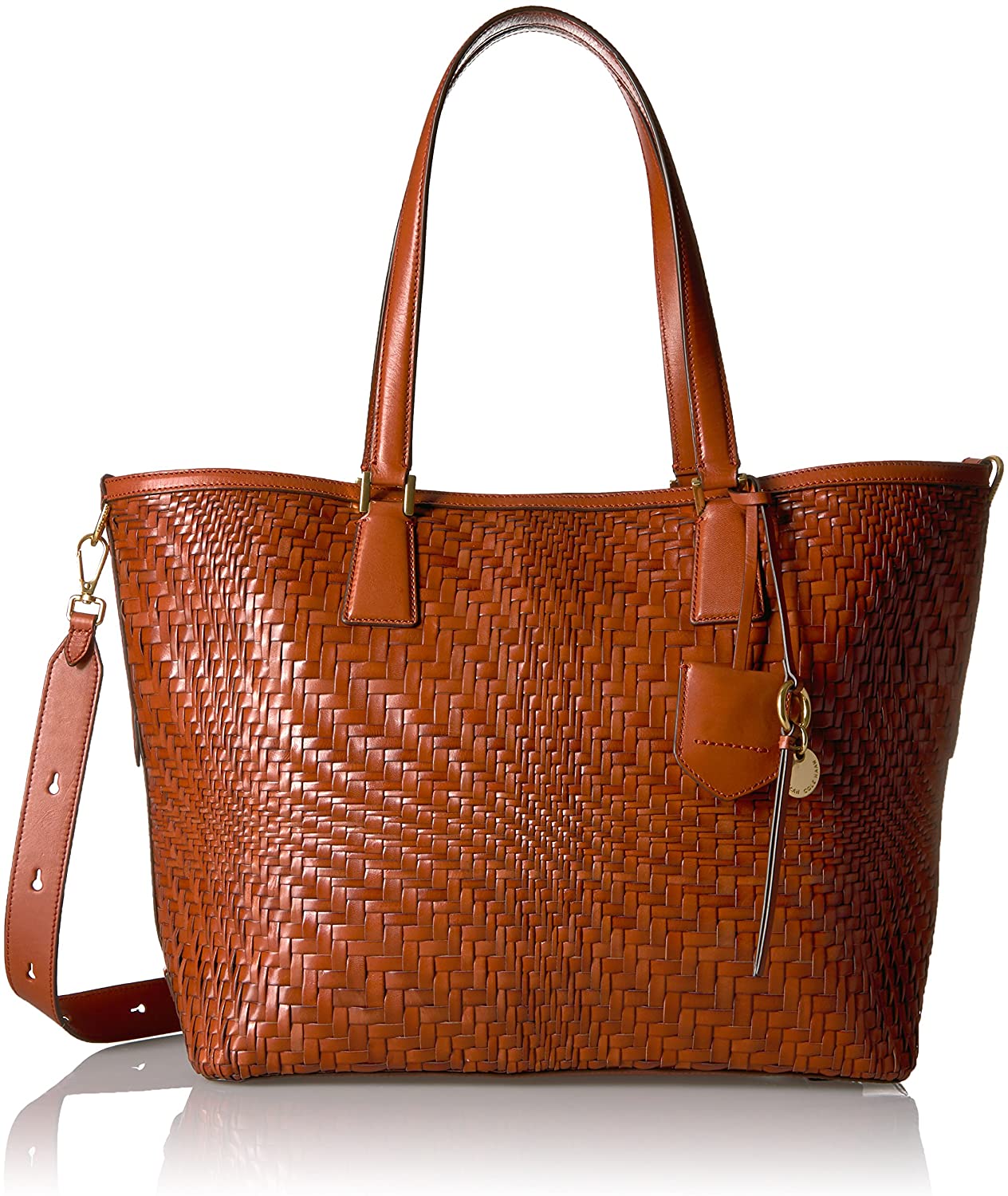Price:$488.28    Cole Haan Genevieve Key Item Tote, Brandy Brown, One Size  Clothing