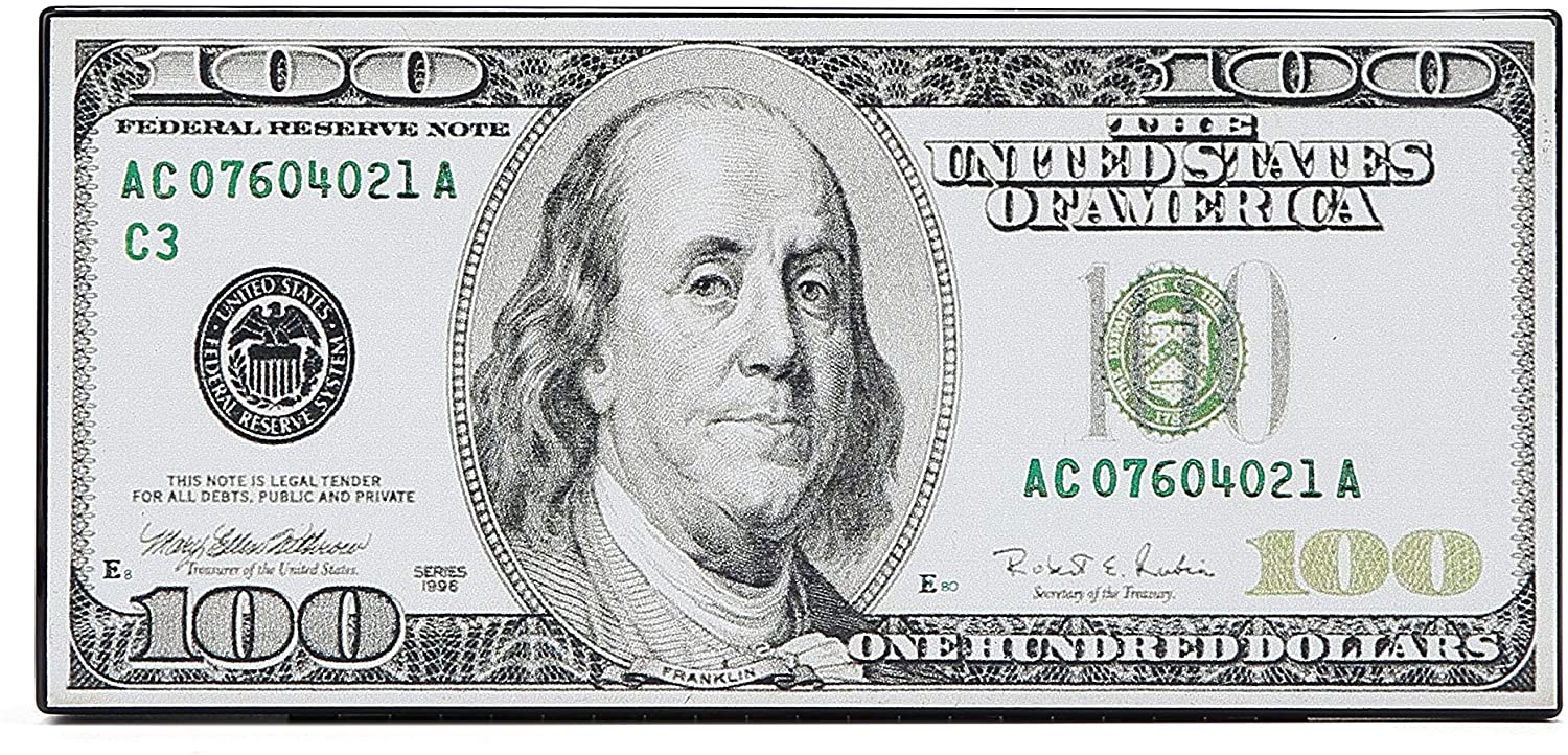 Price:$30.00 Hearty Trendy Hundred Dollar Bill Box Clutch Handbag Shoulder Bag  Handbags   