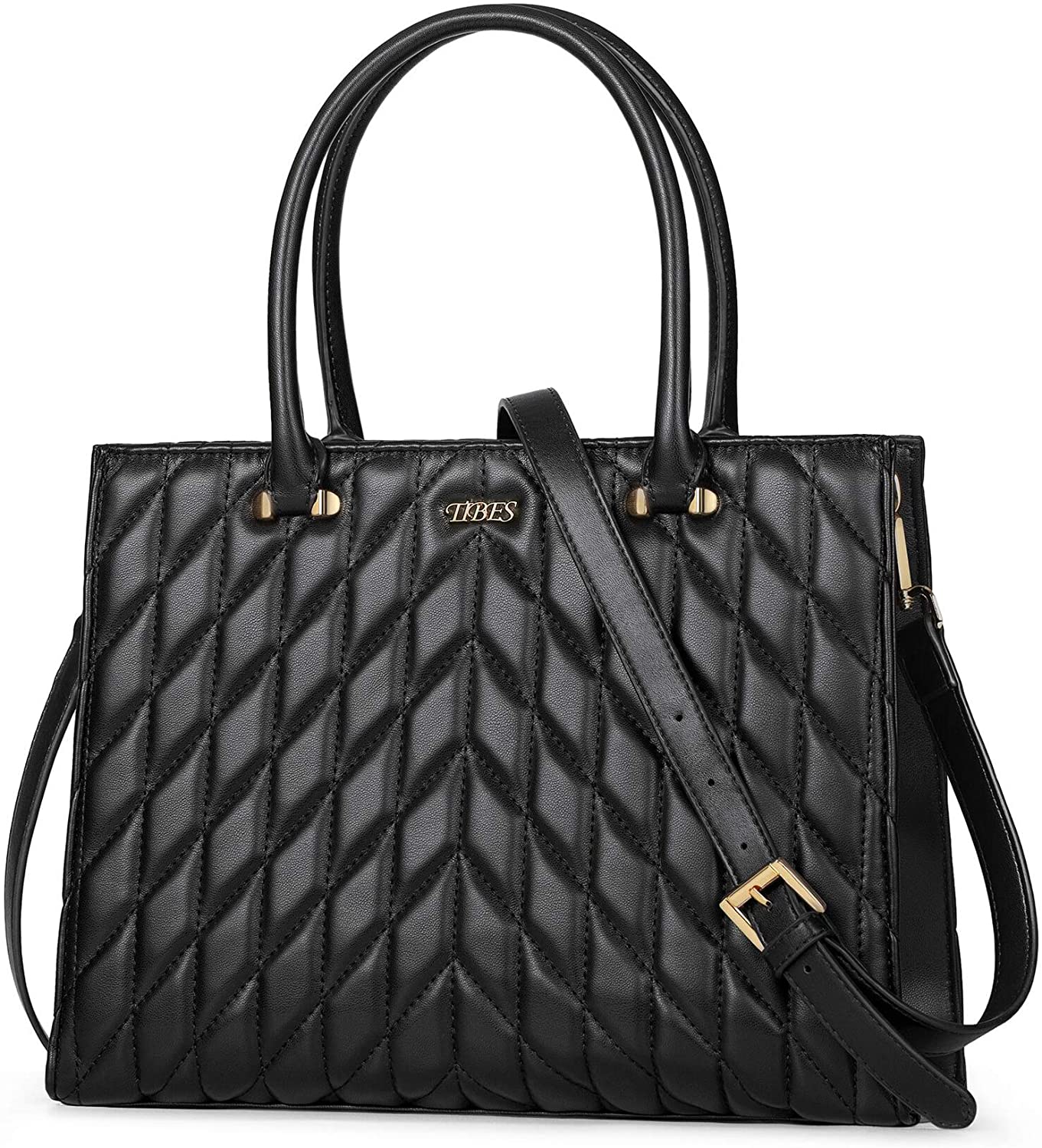 Price:$29.99    TIBES Purses and Handbags for Women - Fashion PU Leather Satchel Leather Shoulder Bags Top Handle Totes  Clothing