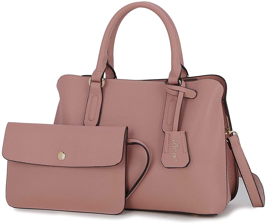 Price:$29.68    Purses and Handbags for Womens Satchel Shoulder Tote Bags Wallets 2PCS (907#35#pink)  Clothing