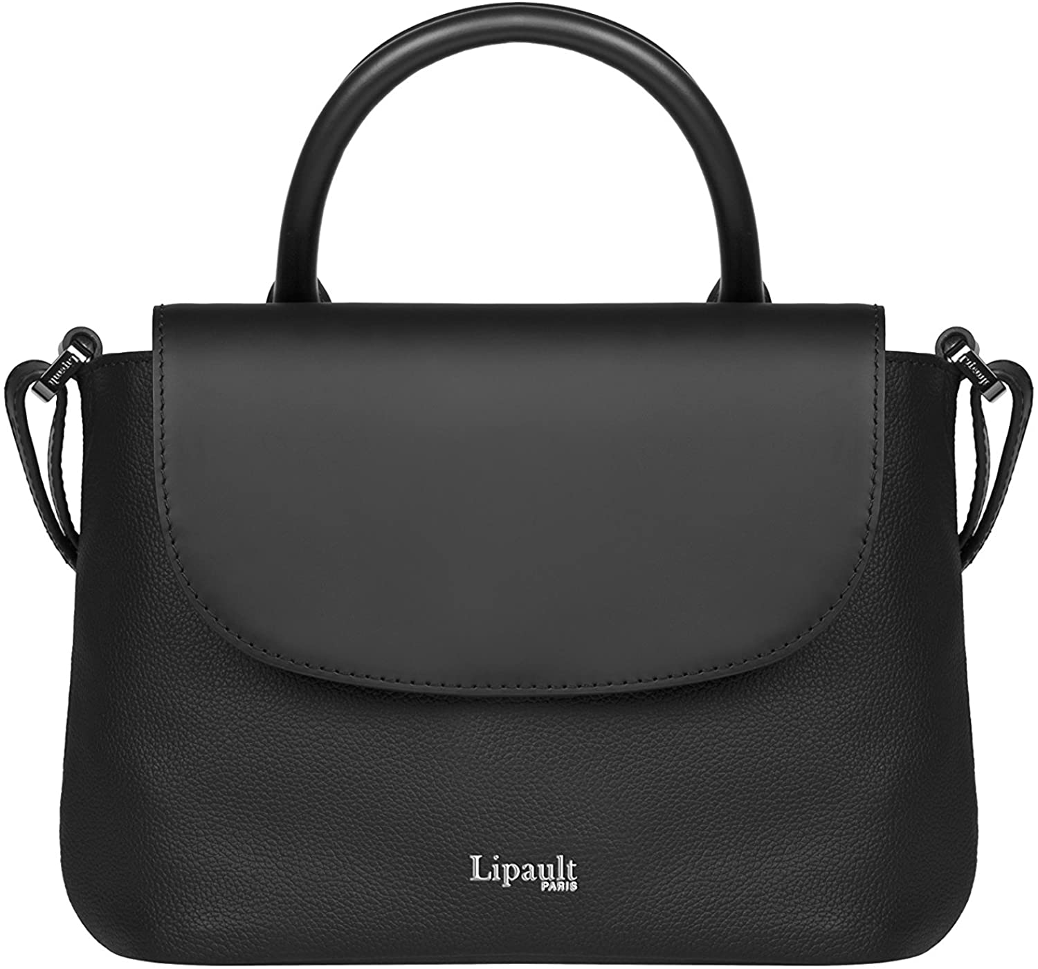 Price:$69.00 Lipault - Plume Elegance Mini Handle Bag - Small Top Handle Shoulder Crossbody Handbag for Women - Black  Handbags   