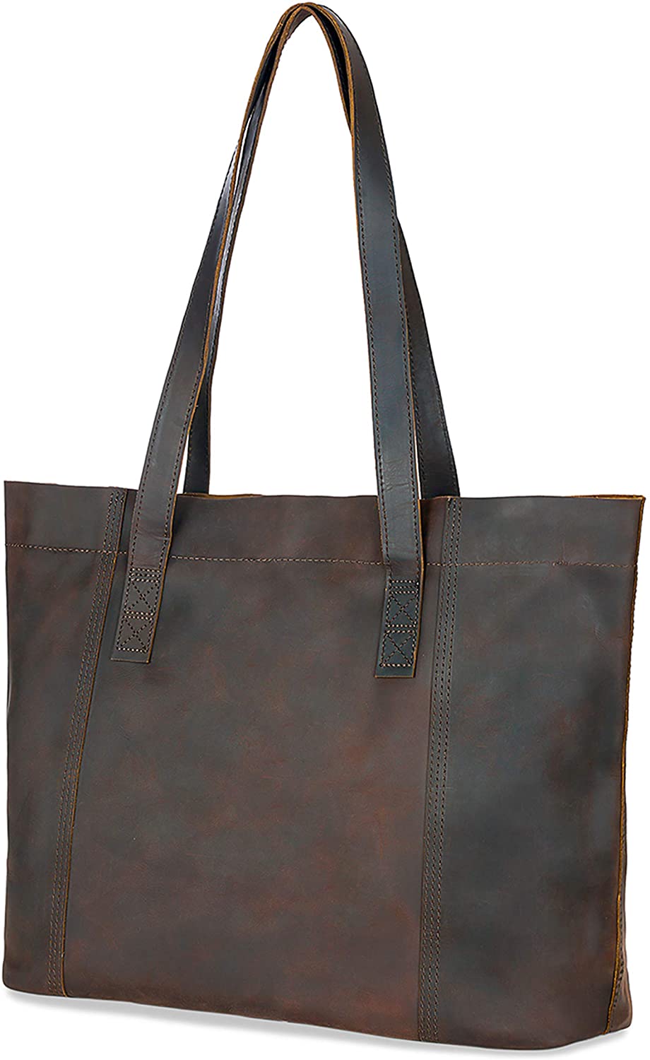 Price:$99.00    Women Genuine Leather Tote Bag,Vintage Ladies Shoulder Bag Messenger for Shopping, School and More（UPgraded 4.0）  Clothing