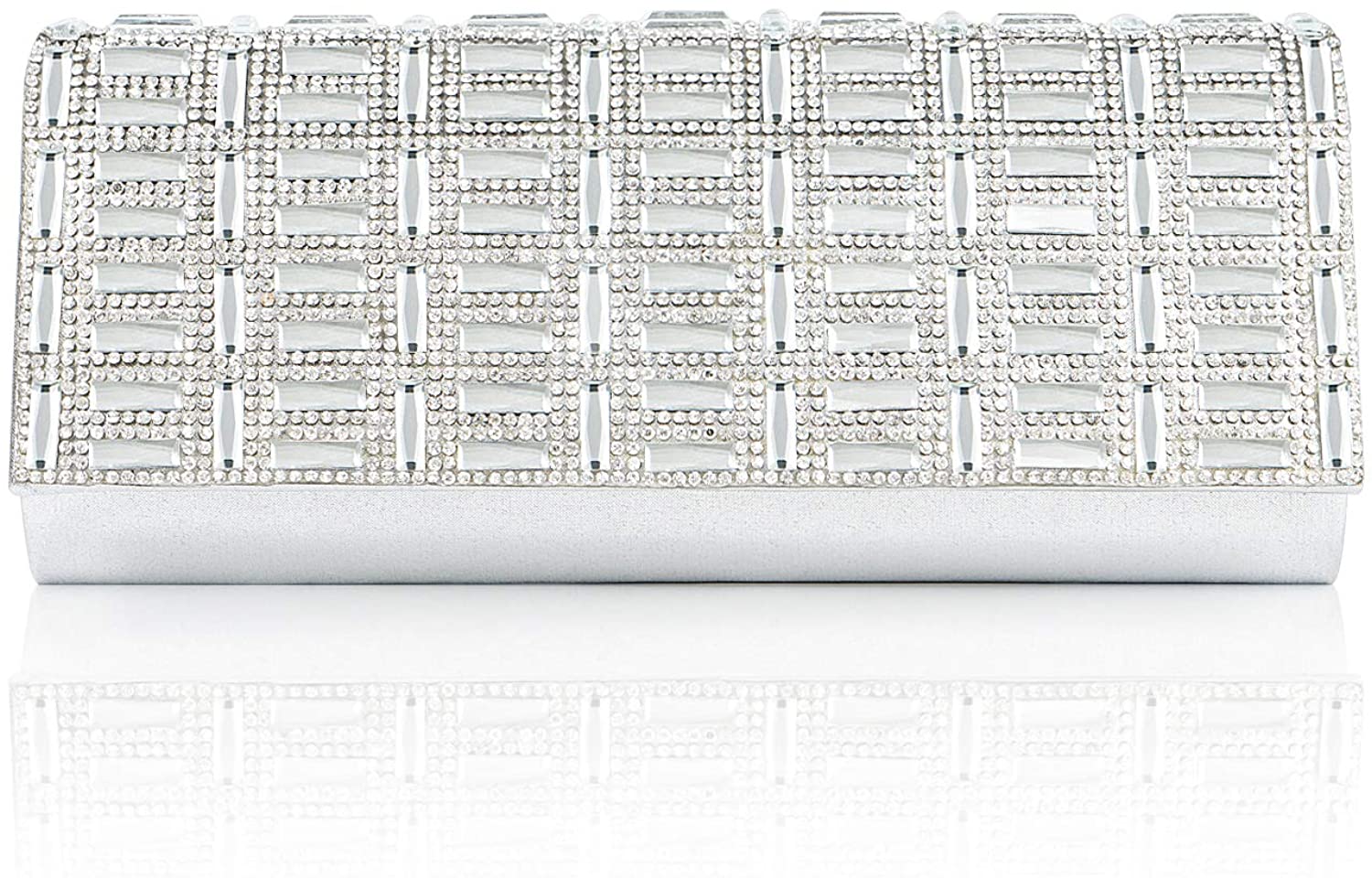 Price:$5.99 Womens Evening Bags Clutch Purses Crystal Shoulder Envelope Handbag Wedding Party Crossbody Shoulder Bag  Handbags   