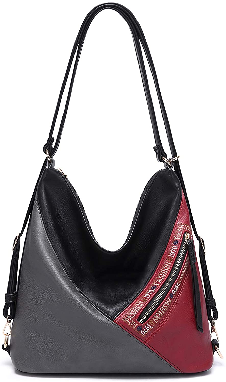 Price:$41.99    Women's Handbags Hobo Bags Large Shoulder Bags Handbags Multi Function Storage Bags (Black)  Clothing