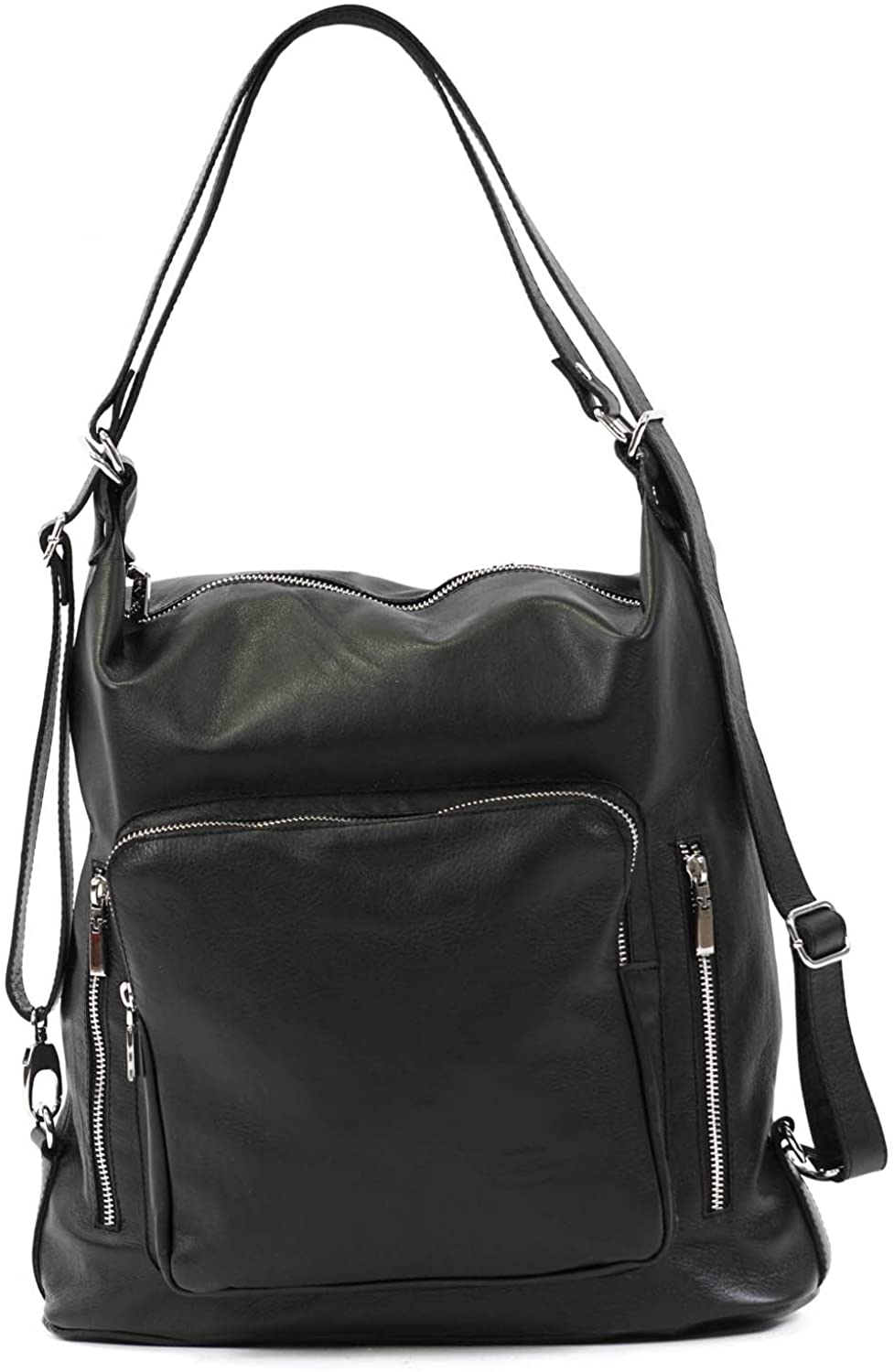 Price:$138.90    Women Leather Backpack/Purse- Handmade Convertible Hobo Shoulder Bag from Genuine Leather  Clothing
