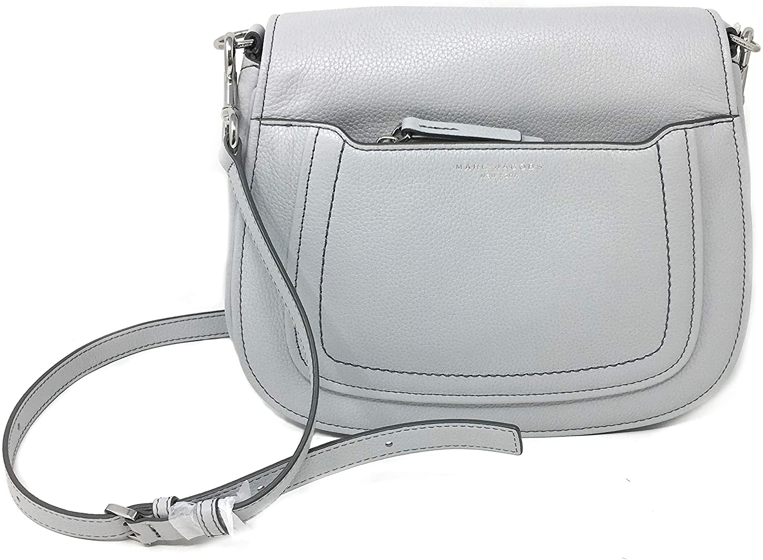 Price:$189.99    Marc Jacobs Women's Shoulder Bag Style #M0013046 Pebbled Leather, Light Grey  Clothing