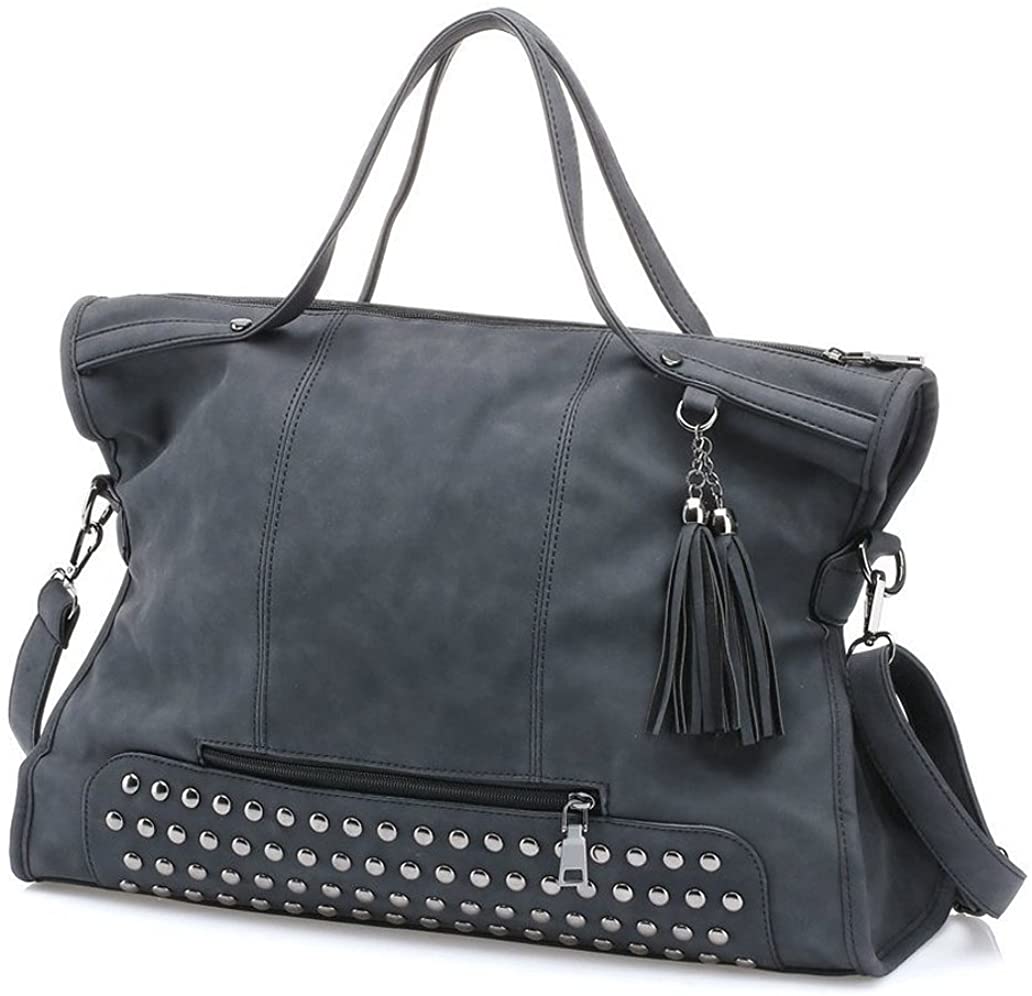 Price:$27.89    Mn&Sue Women Top Handle Satchel Handbags Large Tote Purse Shoulder Bag  Clothing