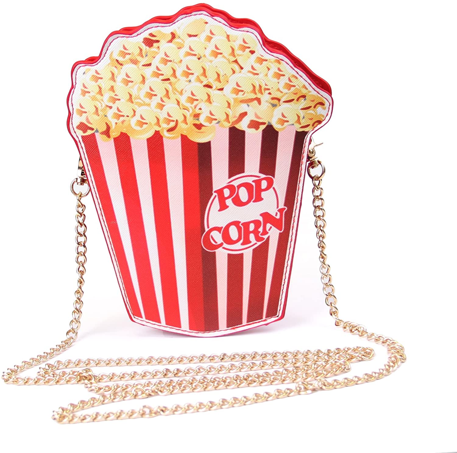 Price:$16.89 LUI SUI Women Novelty Popcorn Hamburger Purse Cute Fruit Shape PU Handbag Shoulder Bag Crossbody Bag Clutch Purse  Handbags   