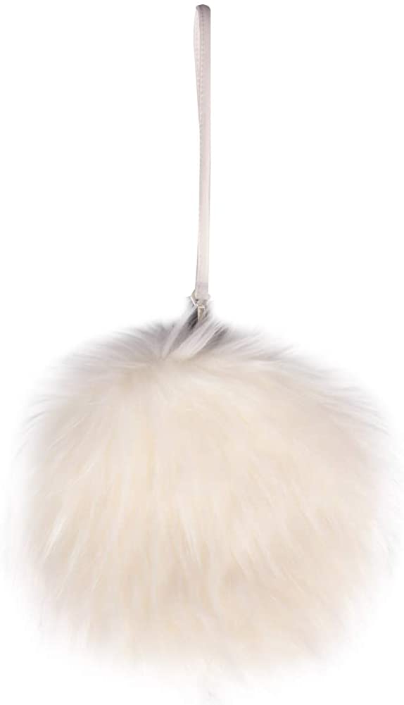 Price:$21.59    LILYFUR White Fuzzy Purse, Round Spring Faux Fur Wristlet Totes Clutch Fluffy Purses Shoulder Bags Evening Party Gift for Women, White  Clothing