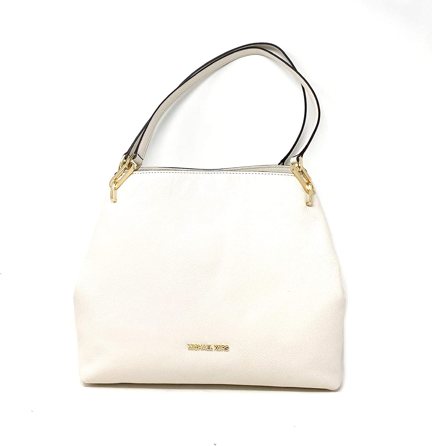 Price:$247.42 Michael Kors Leighton Large Shoulder Bag Pebbled Leather, Light Cream  Handbags   