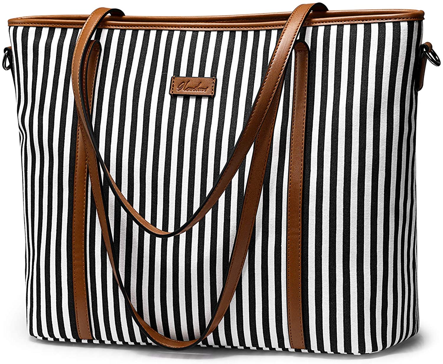 Price:$39.99    Newshows Travel Tote Bag for Women Canvas Large Work Shoulder Purse Handbag with Luggage Tape  Clothing