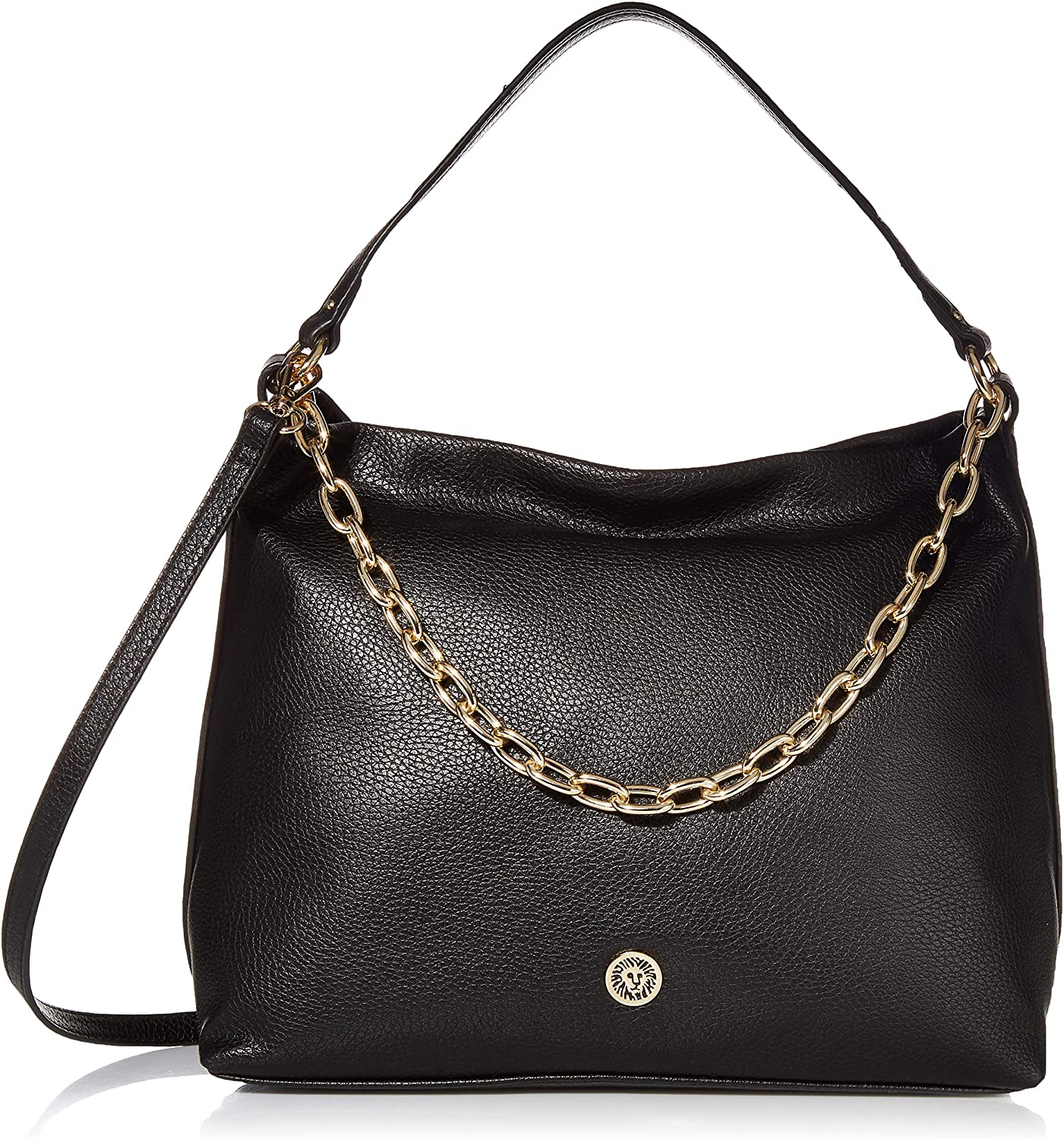 Price:$69.43    Anne Klein Soft Hobo, Black  Clothing