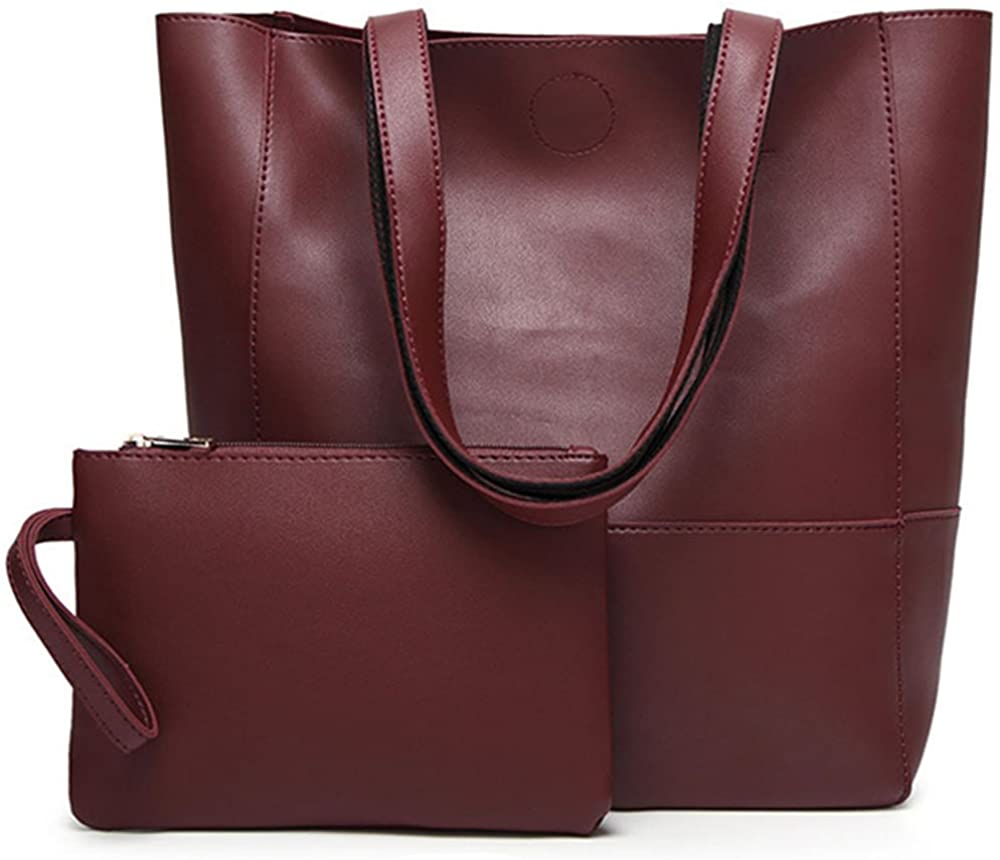 Price:$14.99    FiveloveTwo Women 2 Pcs Top Handle Satchel Wallet handbag Large Tote Purse Shoulder bag set  Clothing