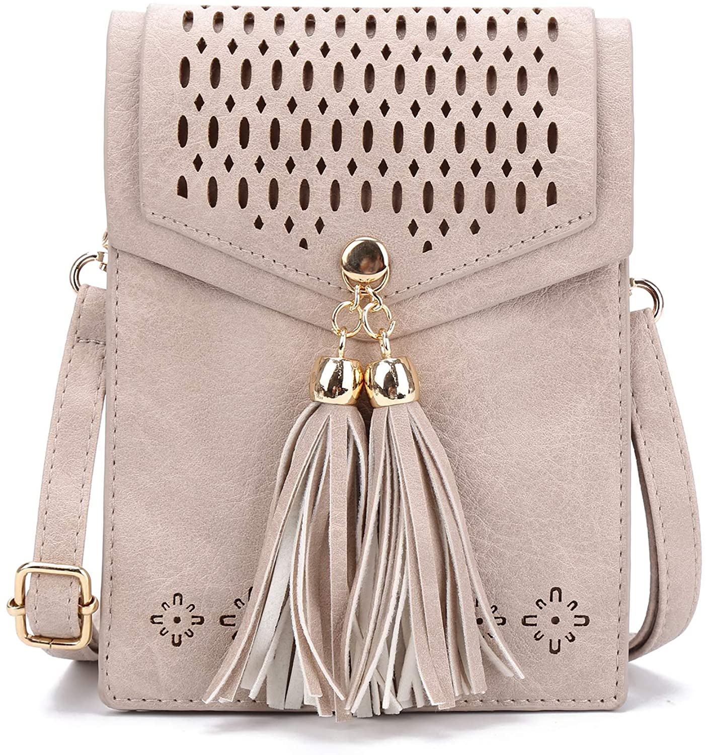 Price:$10.99 Small Phone Bag for Women, Crossbody Cell Purse Shoulder Purses and Handbags with Vegan PU Leather and Double Pockets  Handbags   