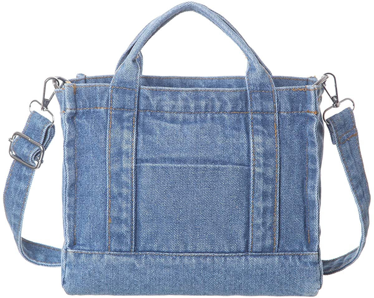 Price:$17.99    Denim Jean Casual Daily Hobo Handbags Handbags Shoulder Work Shopping Bag (E-Light Blue)  Clothing