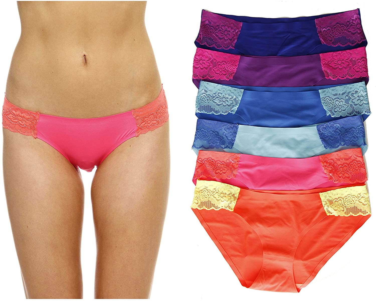 Price:$19.99 Just Intimates Bikini Underwear Panties for Women (Pack of 6) at Amazon Women’s Clothing store