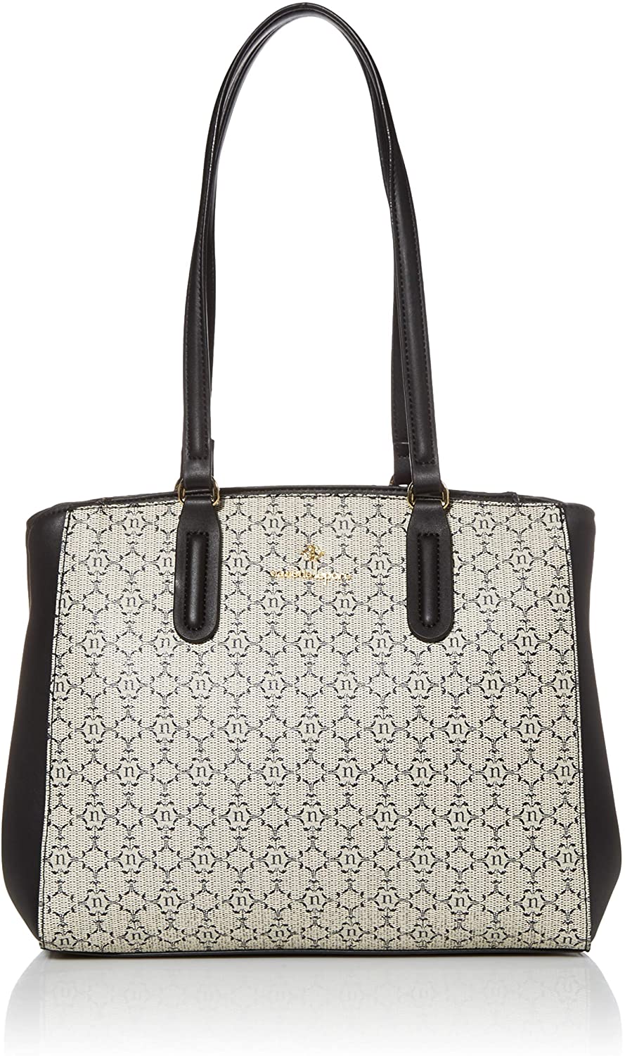 Price:$35.99    Nanette Lepore Women's Shoulder, Black / White, Large  Clothing