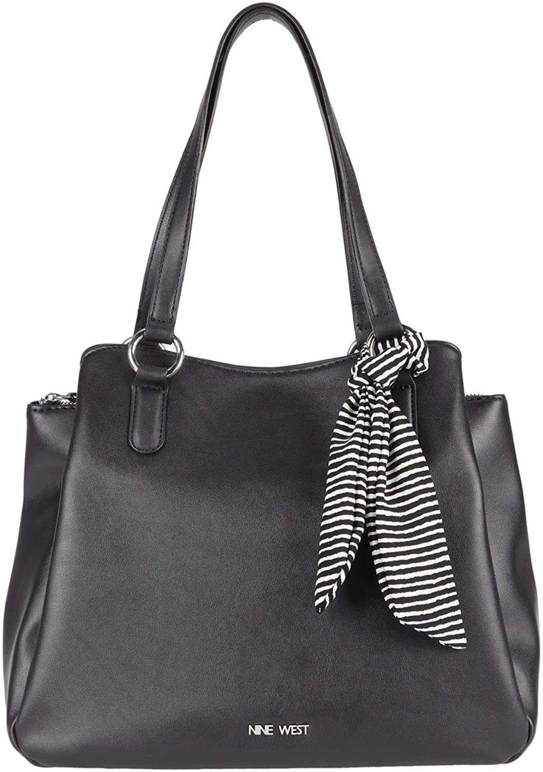 Price:$26.99    Nine West Coralia Adrienn 4-Poster Shoulder Bag Black One Size  Clothing