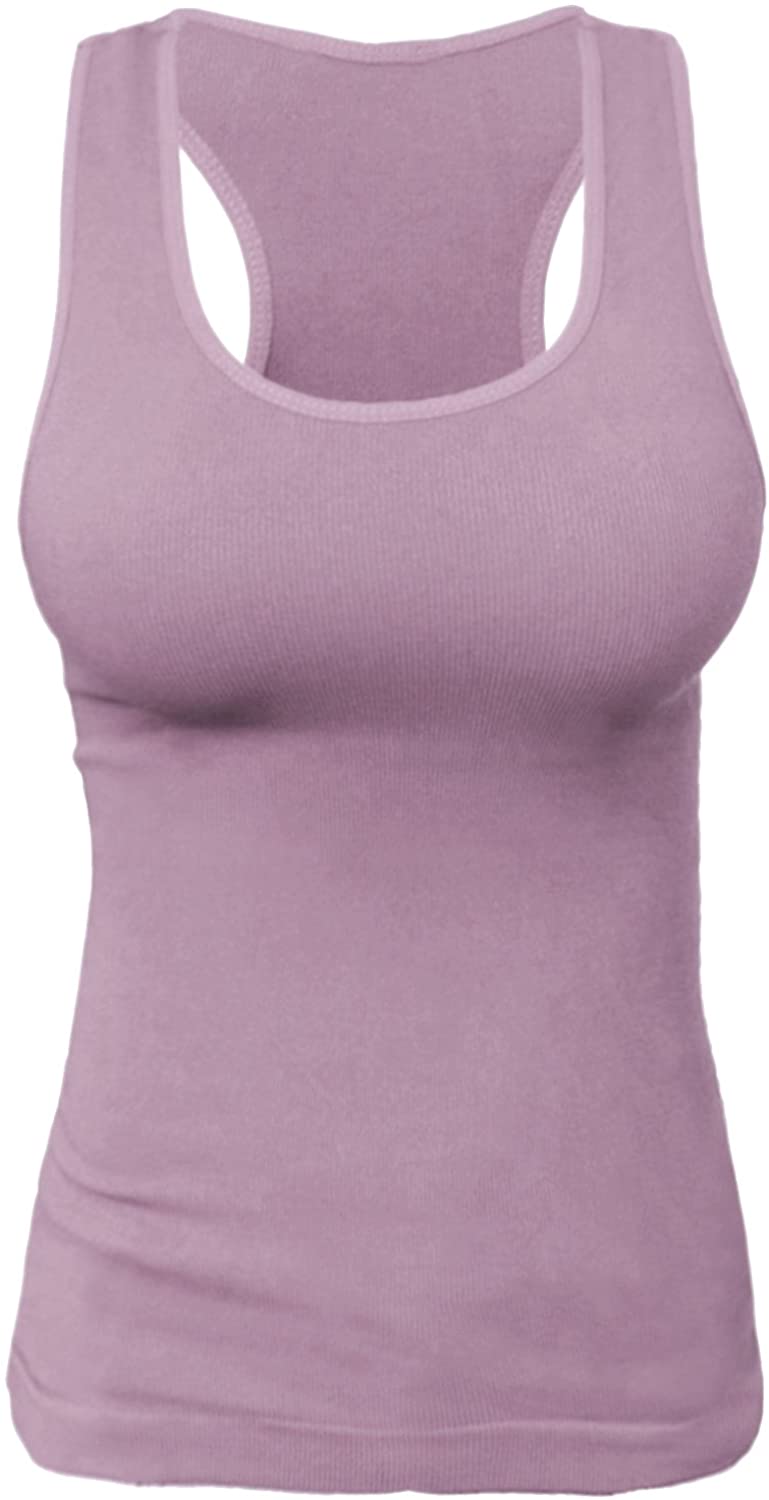 Price:$9.99 KMystic Rib Racerback Tank Top Camisole One Size (Mauve) at Amazon Women’s Clothing store