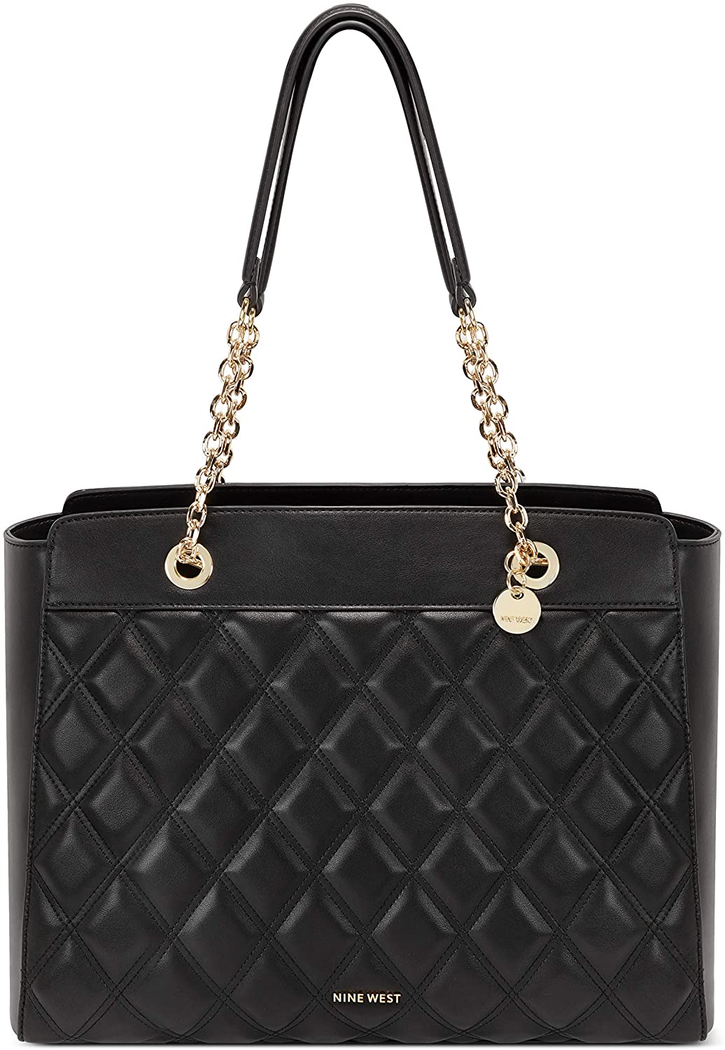 Price:$70.92    NINE WEST womens Tote, Black, Large  Clothing