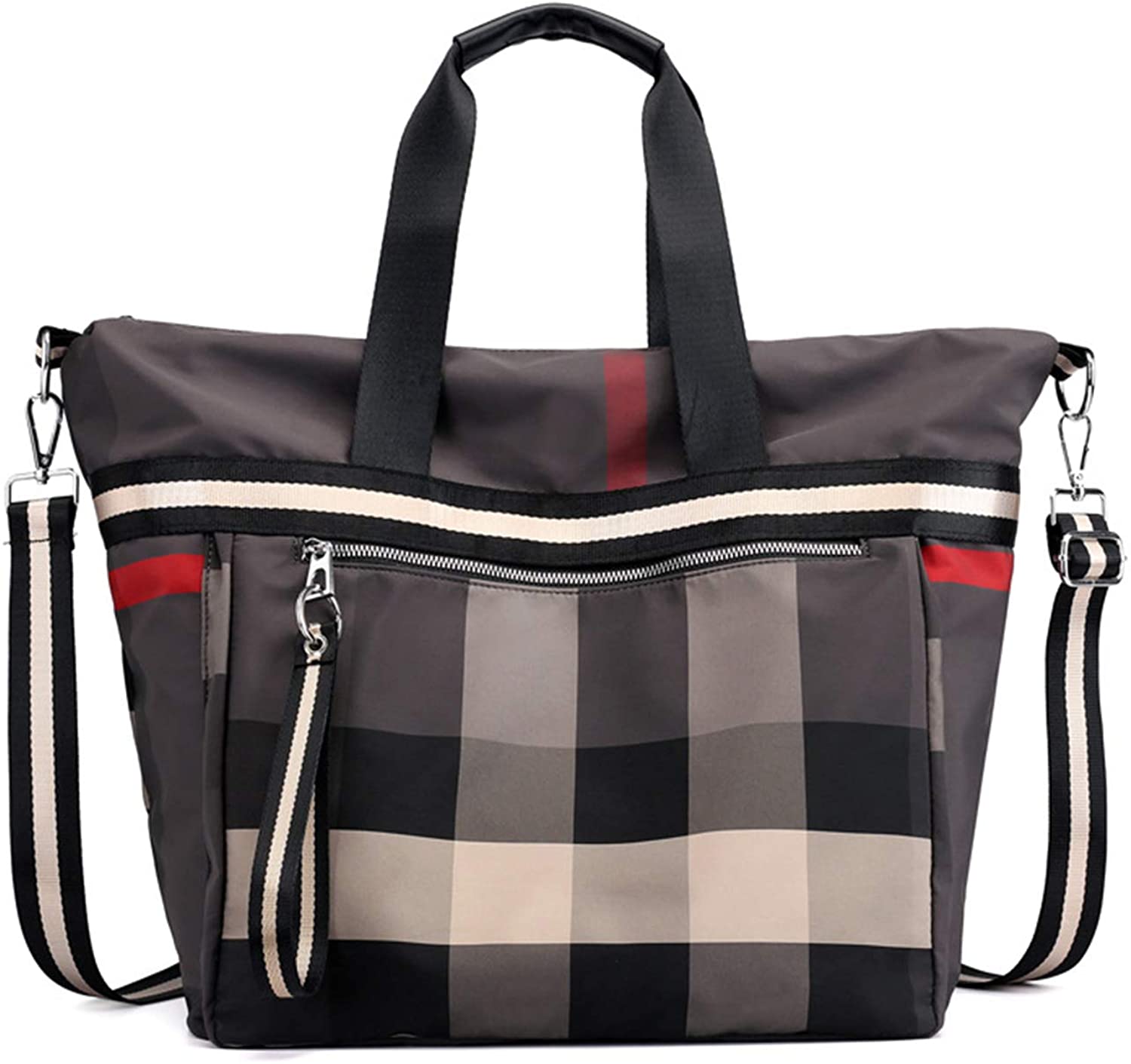 Price:$31.99    NOTAG Nylon Shoulder Bags Large Handbag Casual Tote Bags Travel Crossbody Bag Lightweight Waterproof (Grey)  Clothing