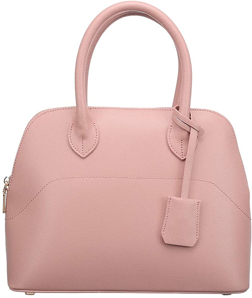 Price:$59.99    H2&B Women's Italy genuine leather Handbag,Shoulder Bag,Fashion Tote Bag Purse for Shopping and Gifts(Pink)  Clothing
