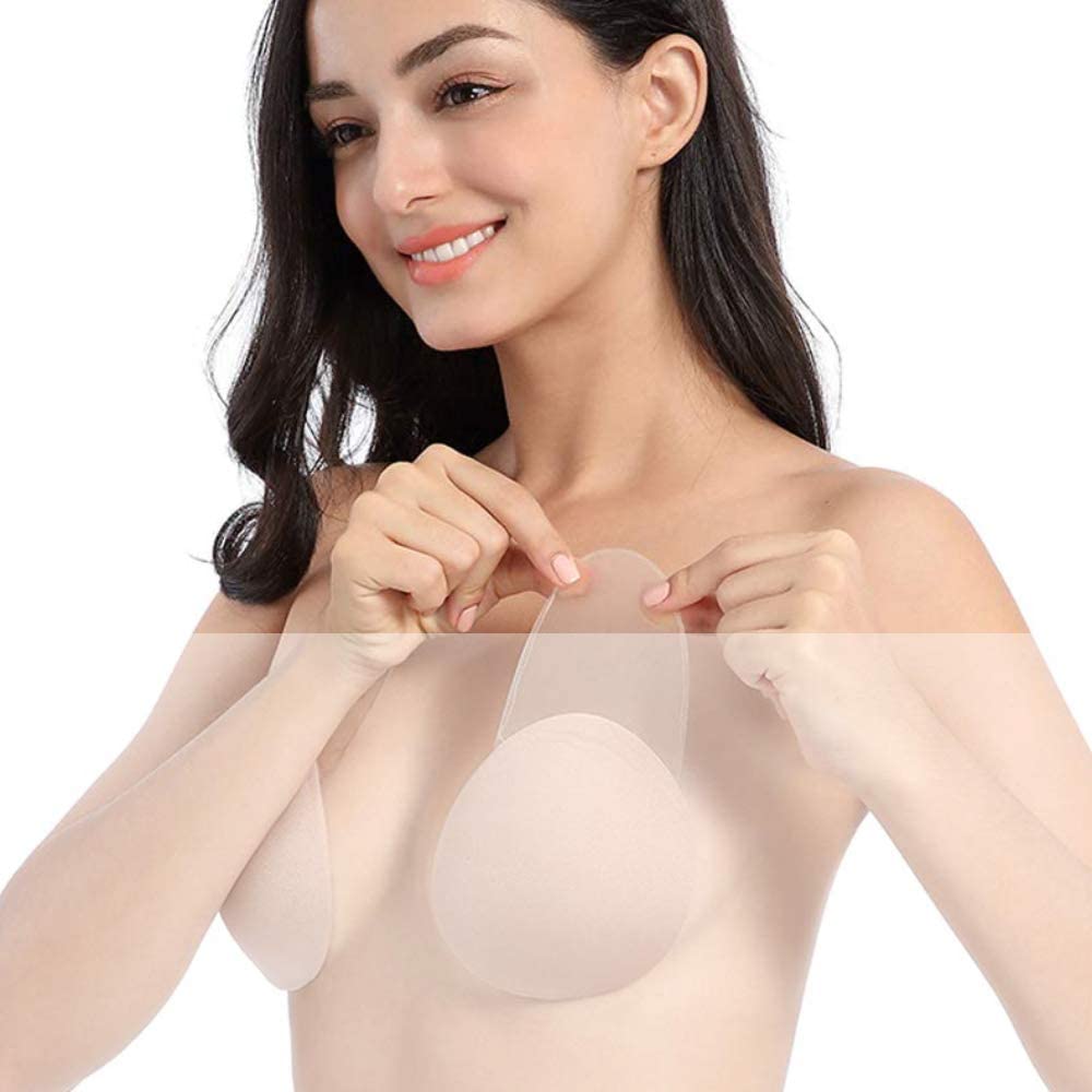 Price:$9.98 Bontierie Breast Lift Self Adhesive Strapless Bras Push up Invisable Sticky Bra for Women Reusable Backless Silicone Pasties at Amazon Women’s Clothing store