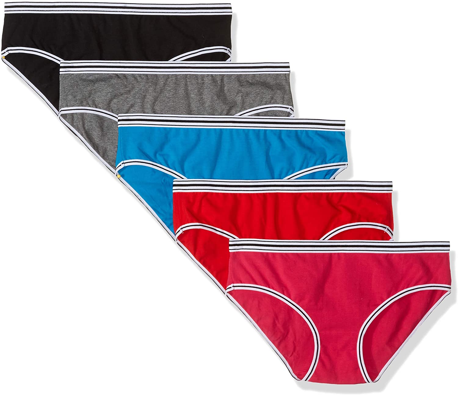 Price:$11.99 TezzUs! Women's Cotton Bikini Brief Hipster Panty Underwear 5 Pack at Amazon Women’s Clothing store