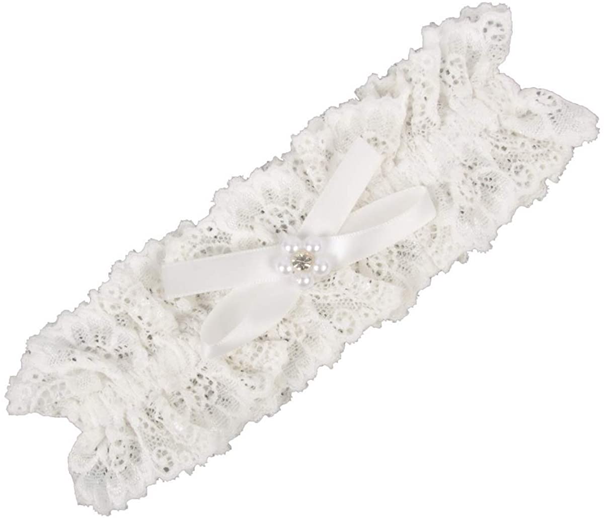 Price:$13.80    White Lace Wedding Garter for Women,Vintage Bride Garters For Wedding Leg garter Belt for Bridal (A09)  Clothing
