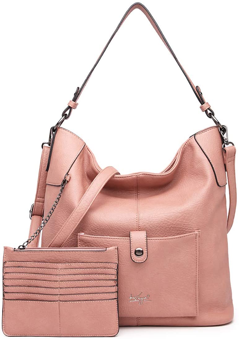 Price:$39.99    Women Shoulder Handbag Purse Top-Handle Hobo Roomy Casua Ladies' Shoulder Bag Fashion PU Tote Satchel Bag for Women (B-KL5208#H2108#312PINK)  Clothing