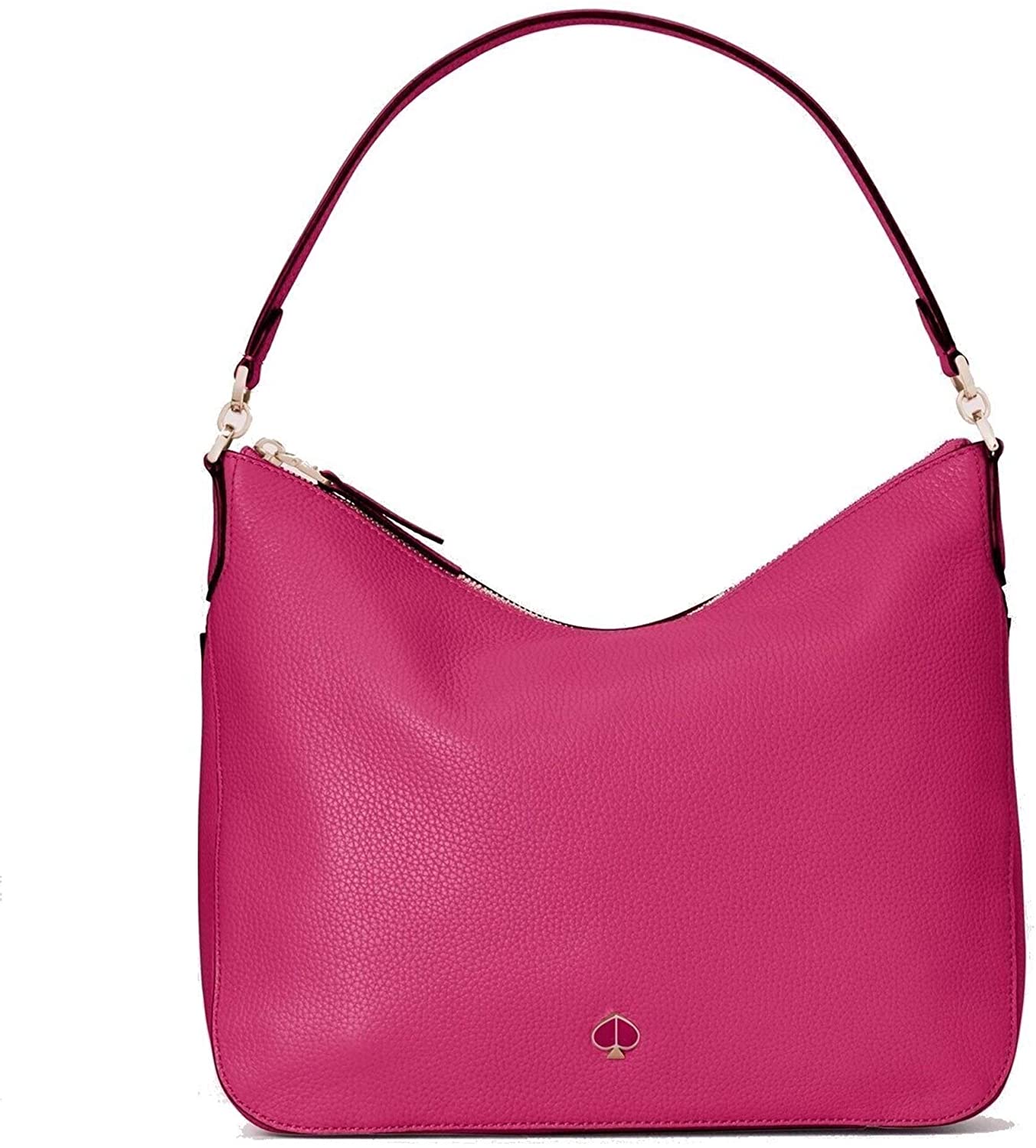 Price:$248.00    Kate Spade New York Polly Medium Pebble Leather Shoulder bag, Berry Blitz  Clothing