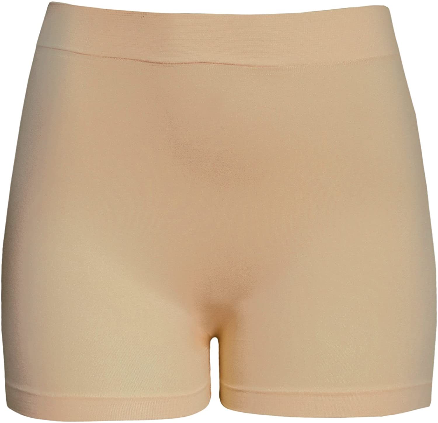 Price:$8.99 KMystic Women's Workout Seamless Biker Bermuda Boy Shorts, Beige, One Size at Amazon Women’s Clothing store