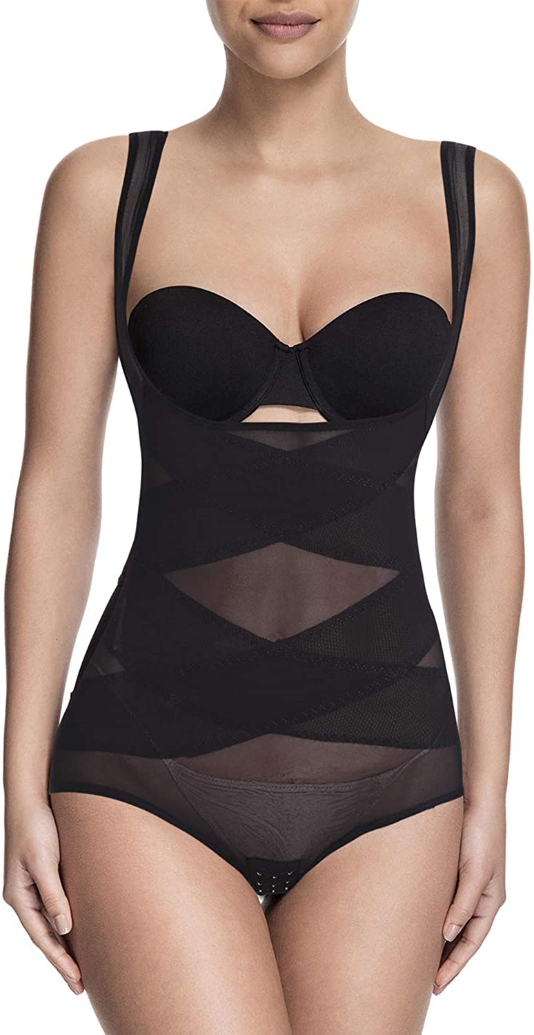 Price:$18.54 COMFREE Women's Tummy Control Bodysuit Shapewear Slimming Shaping Bodysuit Open Bust Body Shaper at Amazon Women’s Clothing store