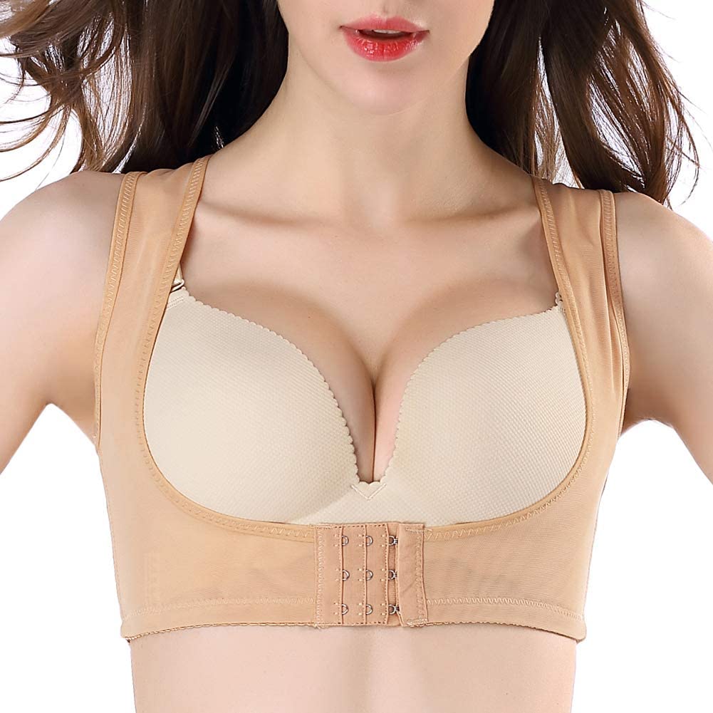 Price:$6.99 GZXISI Women's Posture Corrector Bra Chest Brace Up Prevent Humpback Correct Posture Corset at Amazon Women’s Clothing store