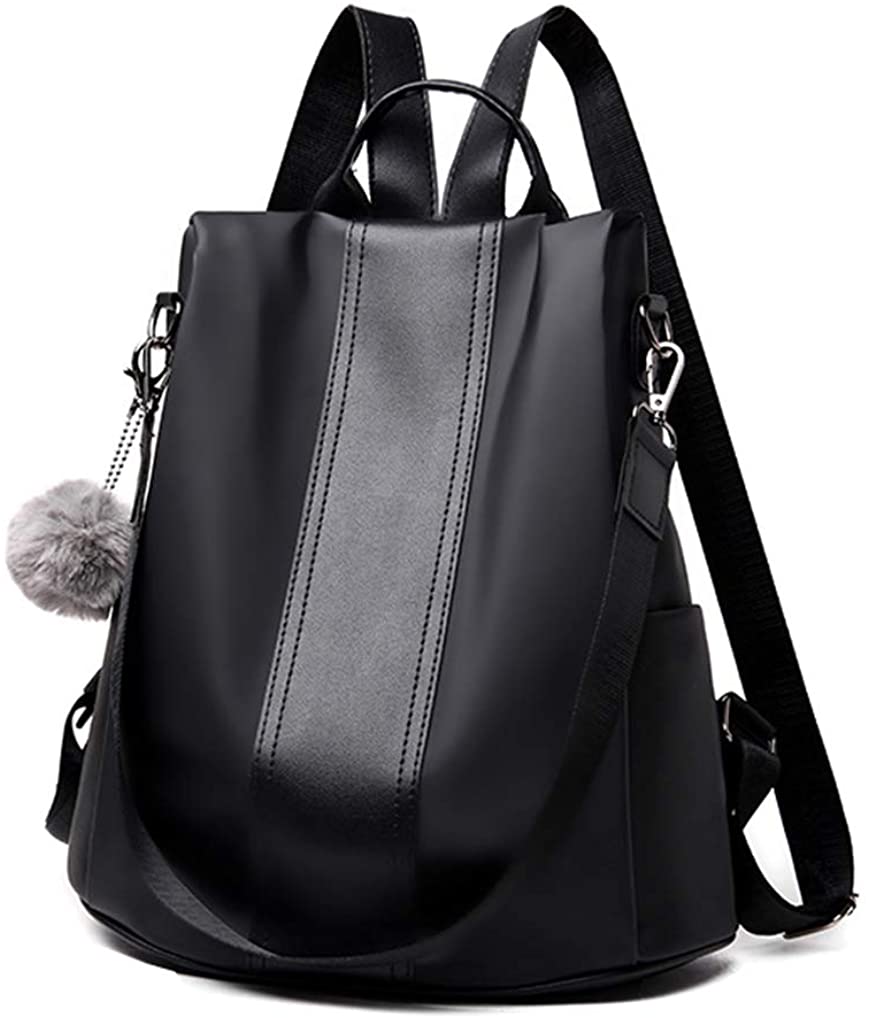 Price:$20.64    Aiseyi Backpack Purse for Women Fashion School Purse and Handbags Nylon Anti-theft Rucksack (Nylon black)  Clothing