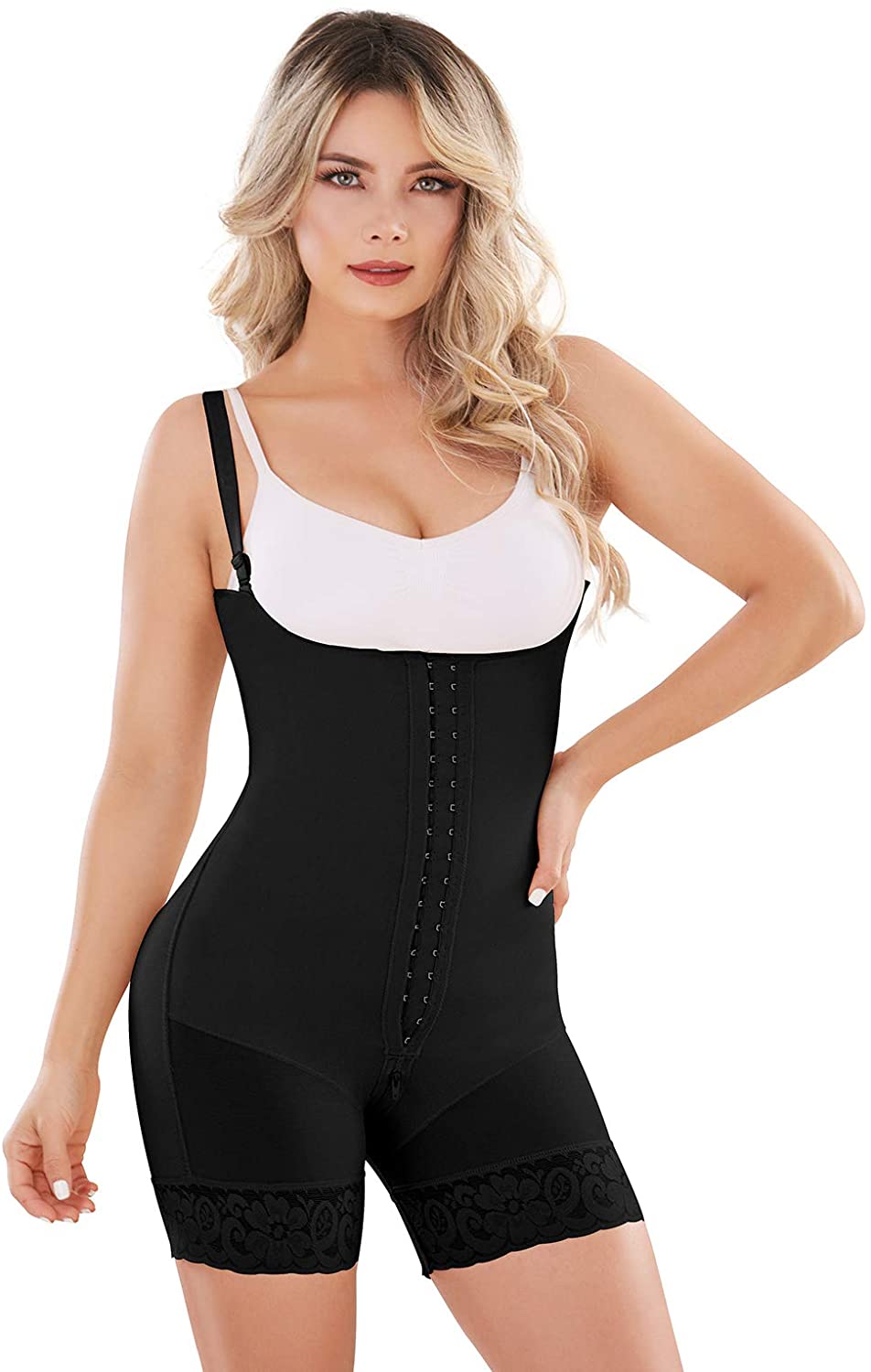 Price:$48.99 Shape Concept 057-059 Fajas Colombianas Reductoras y Moldeadoras High Compression Garments Bodysuit Semi Covered Back at Amazon Women’s Clothing store