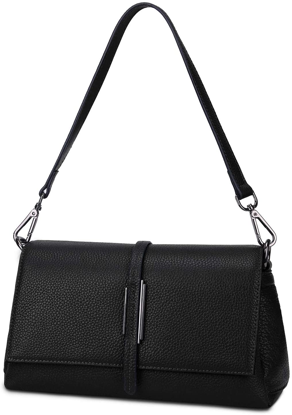 Price:$42.99 Gywon Crossbody Purse for Women Fashion Shoulder Bag Genuine Leather Handbag Travel Clutch Front Flap Multi Pockets  Handbags   