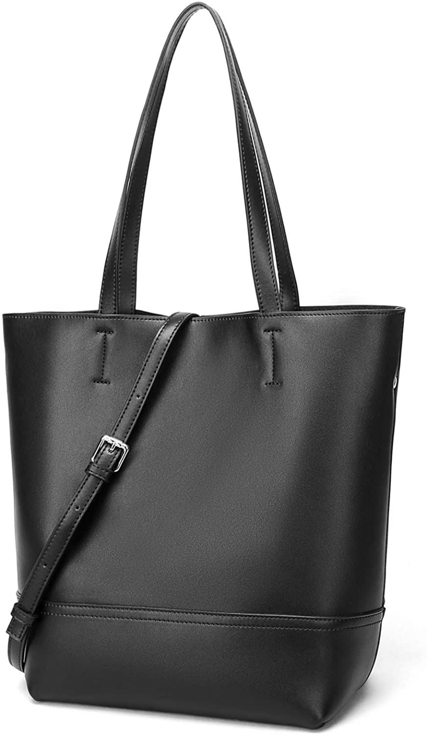 Price:$47.99    BISON DENIM Leather Tote Bag Large Work Tote Zipper Crossbody Tote Bags Shoulder Handbag Purse for Women  Clothing