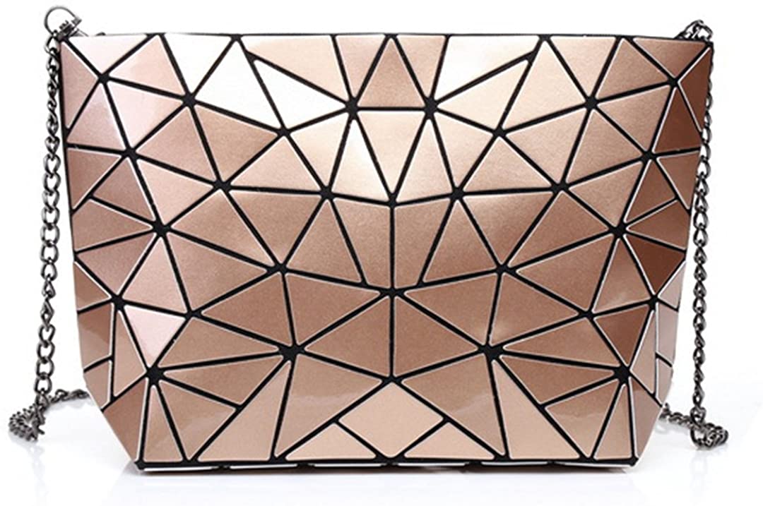 Price:$15.99 Orita Women Holographic Laser Envelope Clutch Handbag Shoulder Bag Purse, Gold, One Size  Handbags   