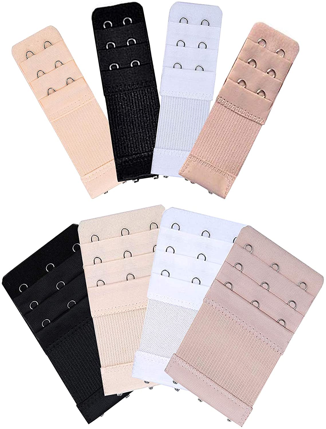 Price:$6.79 KTOBTEL Bra Extender 2 Hooks 3 Hooks 3 Rows Elastic Bra Band Hook Strap Extensions at Amazon Women’s Clothing store