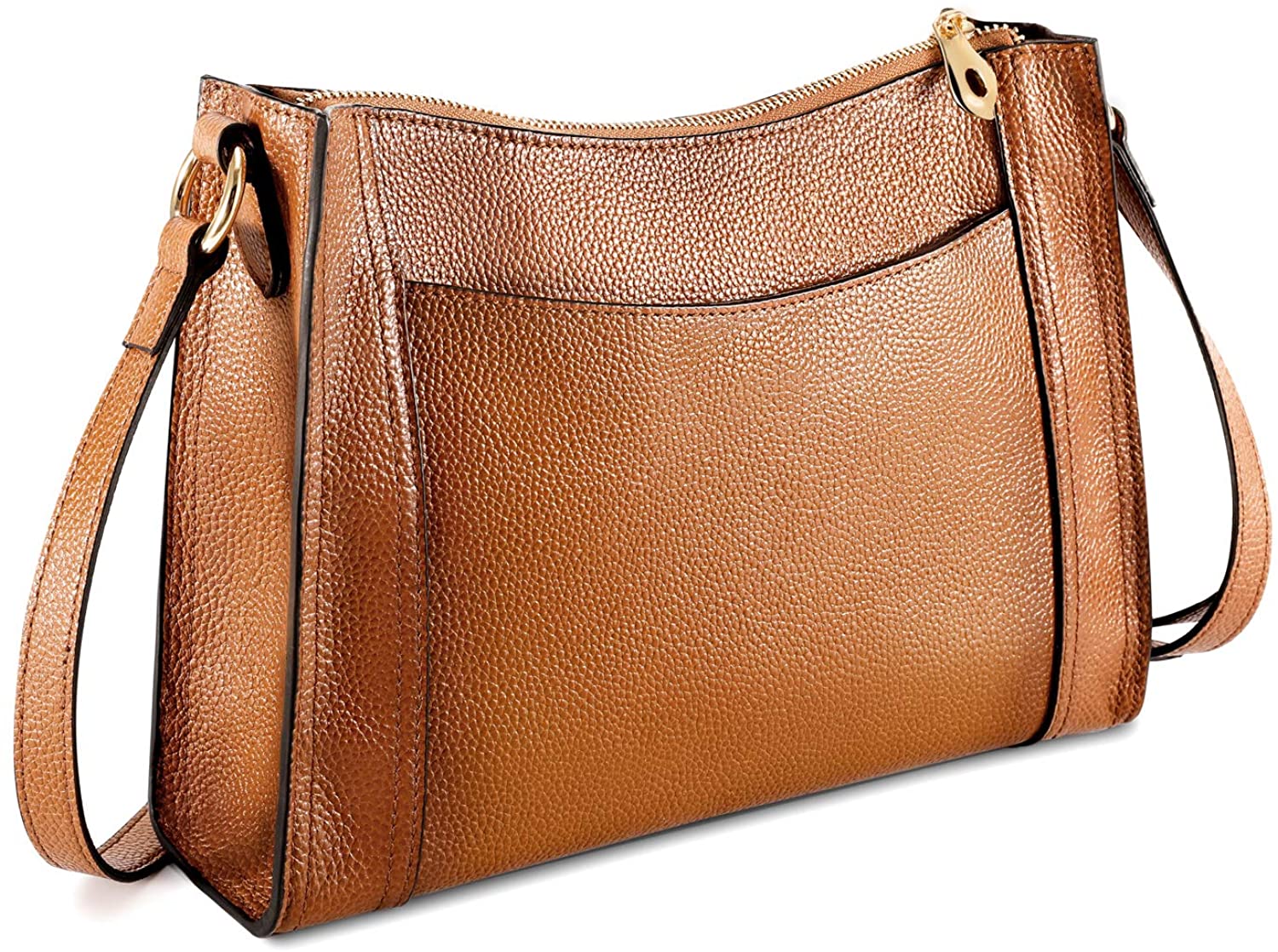 Price:$49.99 Kattee Leather Purses and Handbags for Women Crossbody Shoulder Bags - Brown  Handbags   