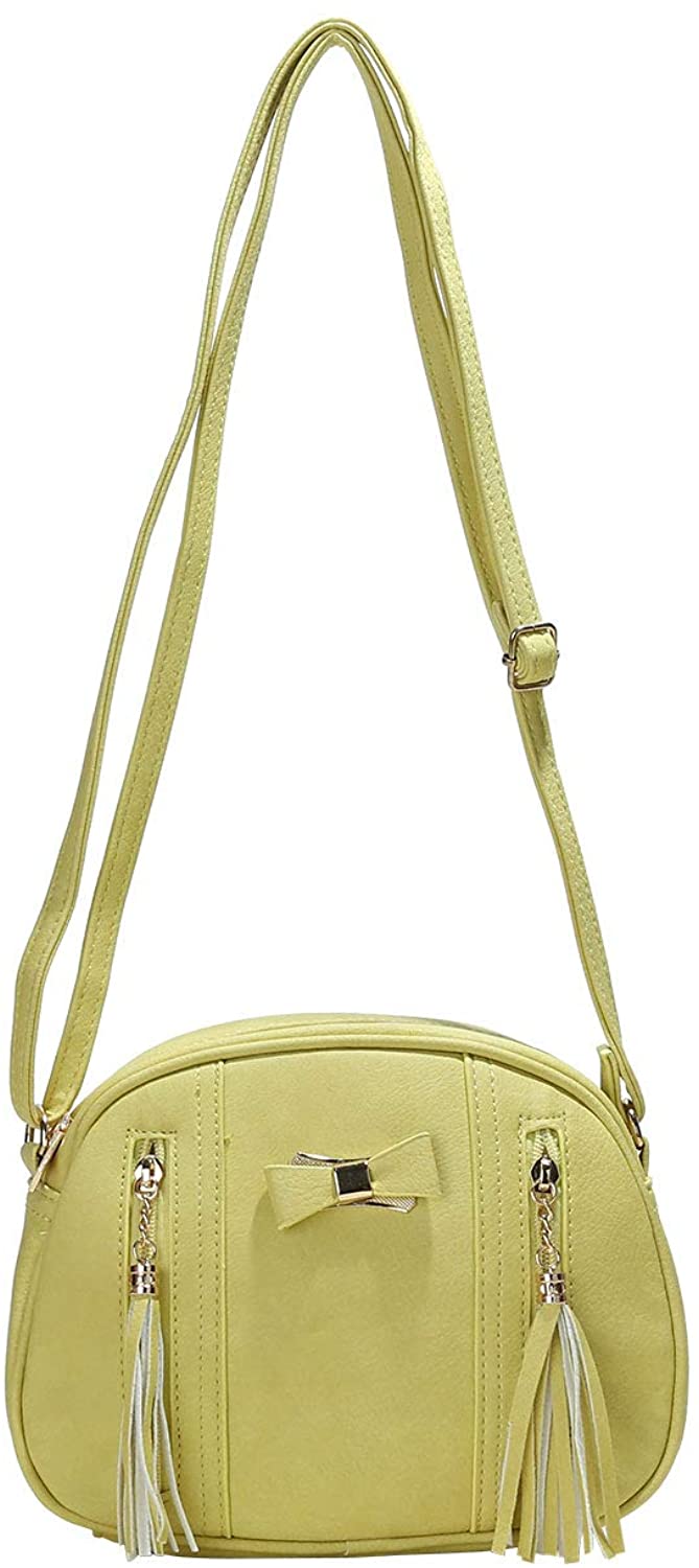 Price:$14.99 Women Fashion Crossbody Handbag Purse with Tassel Shoulder Bag  Handbags   