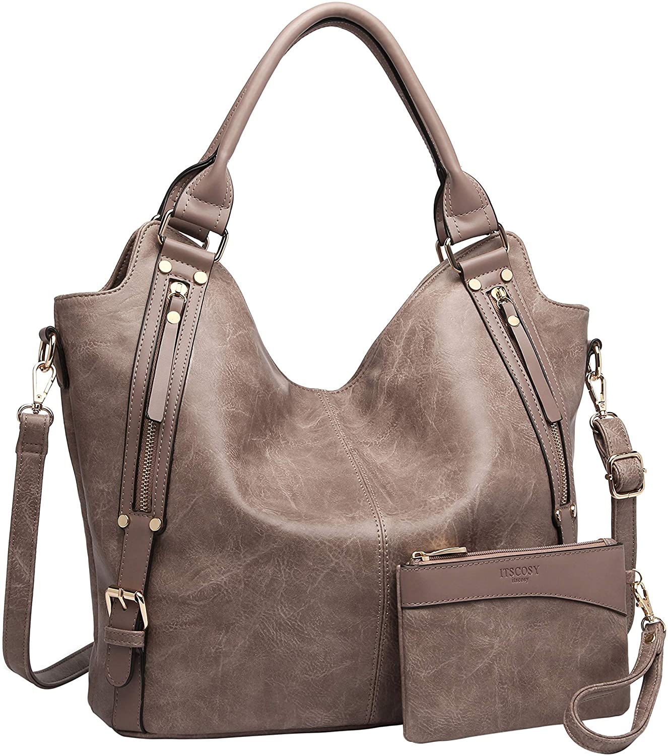 Price:$42.99    Women Tote Bag Handbags PU Leather Fashion Hobo Shoulder Bags with Adjustable Shoulder Strap  Clothing