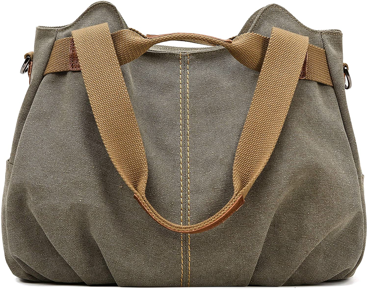 Price:$28.89    Z-joyee Women's Ladies Casual Vintage Hobo Canvas Daily Purse Top Handle Shoulder Tote Shopper Handbag Satchel Bag  Clothing