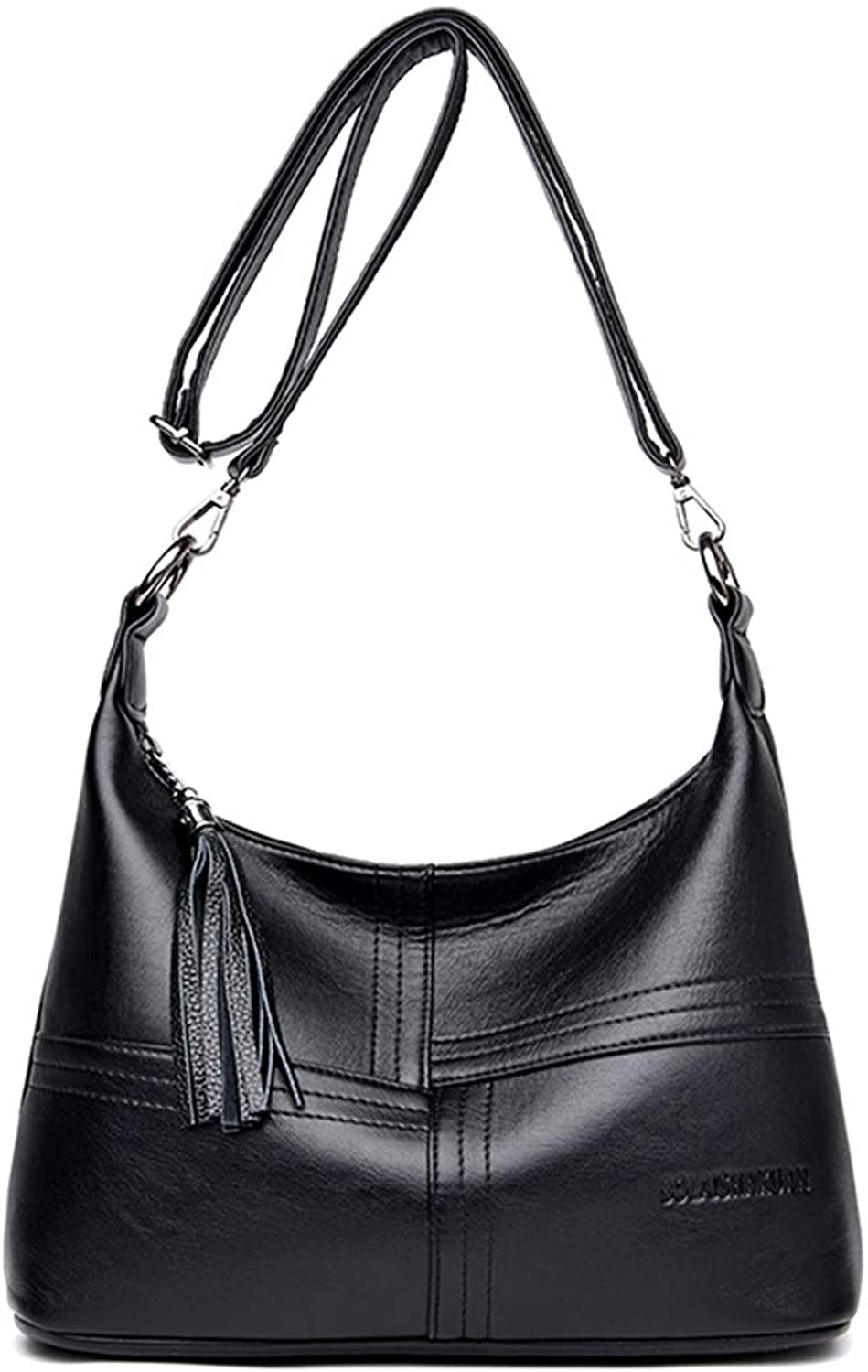 Price:$29.99 Oichy Women Crossbody Bag Leather Purses and Handbag Lightweight Shoulder Bag Ladies Handbags (Black)  Handbags   