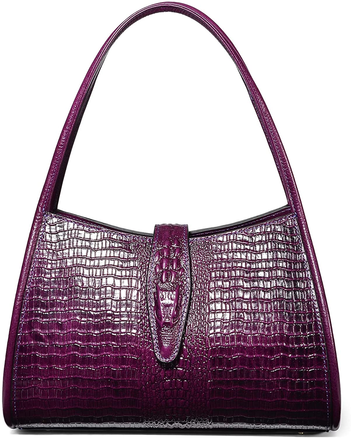 Price:$169.79    PIJUSHI Designer Shoulder Purses Hobo Handbags for Women Leather Tote Shoulder Bags (68022 violet)  Clothing