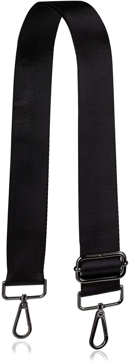 Price:$9.99 Allzedream Wide Purse Strap Replacement Crossbody Shoulder Bag Adjustable (Black)  Handbags   