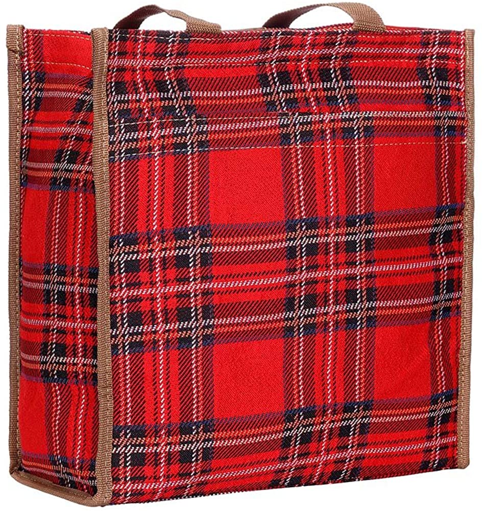 Price:$24.99    Signare Tapestry Shoulder Bag Shopping Bag for Women with Red Royal Stewart Tartan Design (SHOP-RSTT)  Clothing