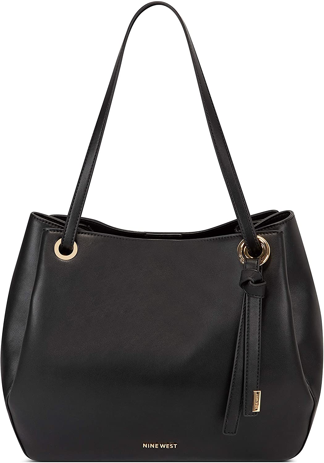 Price:$88.95 NINE WEST womens Shoulder Bag, Black, Large  Handbags   